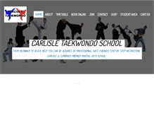 Tablet Screenshot of carlisle-taekwondo.com